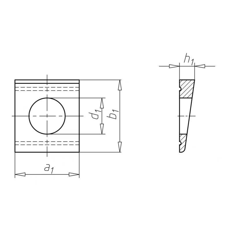 SS304 316 SQUARE WASHER