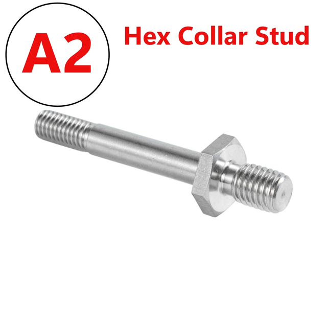SS304 316 hex collar stud bolt