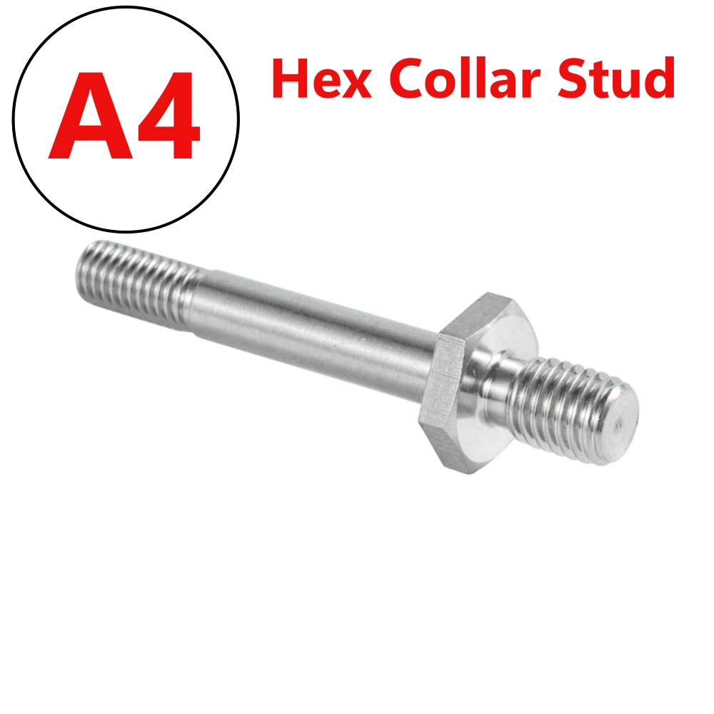 SS304 316 hex collar stud bolt